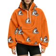 thumbnail image 3 of Xijirk Halloween All‑Over Print Pet Pouch Hoodie Kangaroo Carrier Pocket Drawstring Pullover Size:2XL, 3 of 6