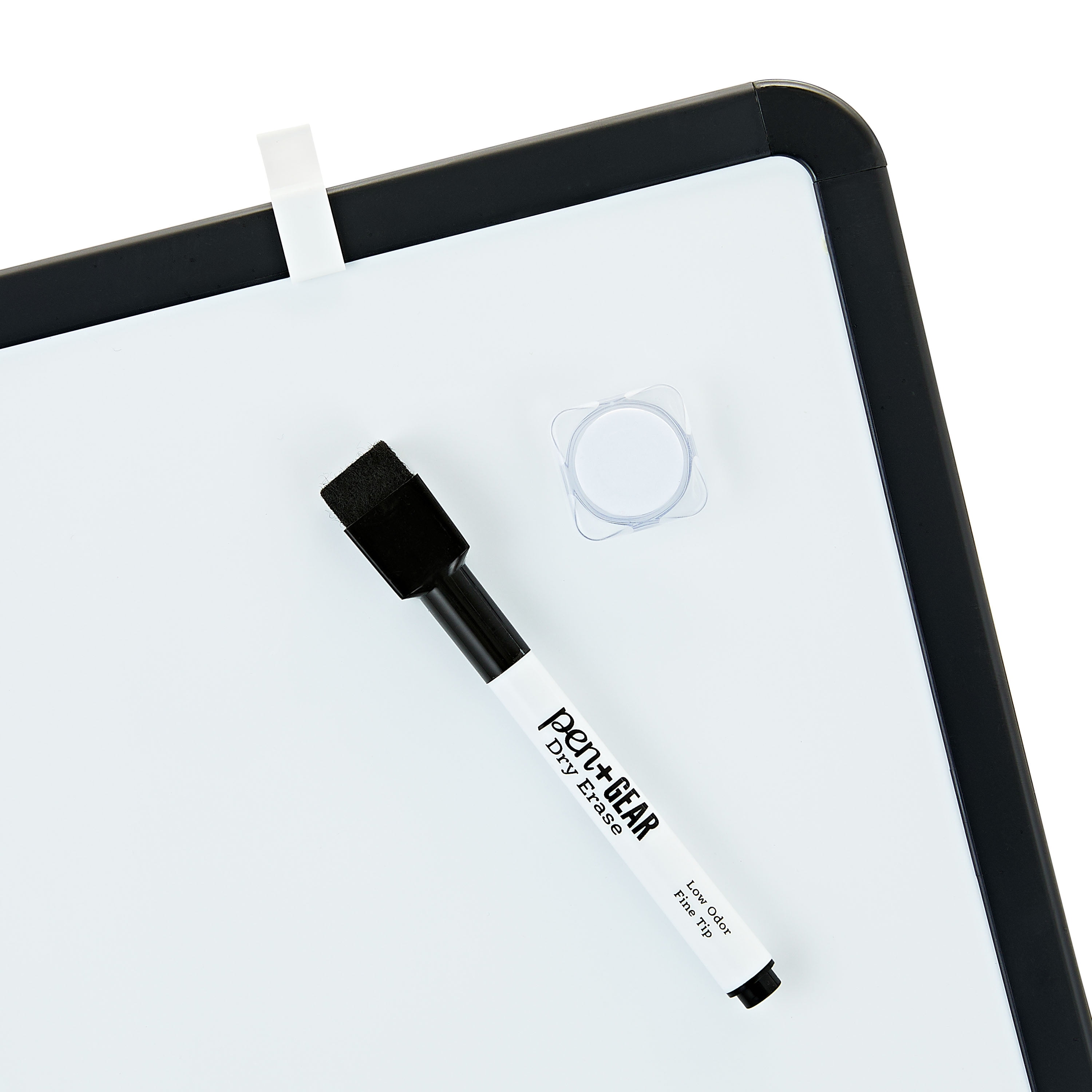 Pen+Gear Magnetic Dry Erase Whiteboard, 8.5" x 11", Rich Black, for School & Office