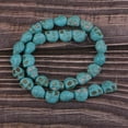 thumbnail image 2 of TURQUOISE GEMSTONE SKULL HEAD LOOSE SPACER BEADS DIY NECKLACE BRACELET CRAFT, 2 of 6