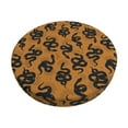 thumbnail image 6 of Uemuo Snake Pattern Round Bar Stool Seat Covers Washable Stool Cushion Slipcover Elastic Bar Chair Covers-14 inch, 6 of 7