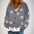 thumbnail image 1 of Puntoco Chaqueta Informal Con Botones Y Estampado De Moda Para Mujer, 1 of 5