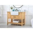 thumbnail image 2 of Elegant Lighting VF60142NW-BS Clement 42" Free Standing Single Basin Vanity Set - Natural, 2 of 8