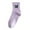 czb# Purple1103, variant on CUZIBR Wool Socks Cute Stylish Butterflies Embroidered Crew Socks Solid Color Fashion Soft Leisure Stockings Breathable Lightweight Footwear,White,One Size