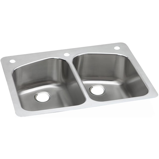 Elkay DPXSR233223 Dayton Égal Double Bol Double Montage Évier en Acier Inoxydable