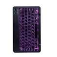 thumbnail image 3 of con retroiluminación LED sin cables para Pad Tablet PC Computadora Interruptores mecánicos portátiles para trabajo Negro con Ratón Hugo Teclado bluetooth, 3 of 7