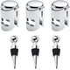 thumbnail image 1 of 3 tapones para botellas de vino y 3 tapones para champán, tapones para sellar botellas de ahorro de vino de acero inoxidable, corchos, para bebidas, champán, vino espumoso, bar, boda, vacaciones,, 1 of 5