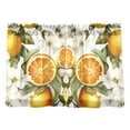 thumbnail image 7 of Yayeee Kitchen Curtains Tier Pair Light Filtering 27"x24" Rod Pocket Short Cafe Window Panel, Oranges Watercolor, 7 of 7