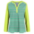 thumbnail image 6 of UngA Women Casual Outfits Women's Long Sleeve Top Crewneck Basic Lightweight Fall Shirt Green,M, 6 of 7