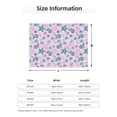 thumbnail image 5 of Uemuo Sea Shells 3 Printed Throw Blanket for Couch, Fluffy Fuzzy Blankets for Bed, Sofa, Cozy Flannel Faux Fur Blanket-80"x60", 5 of 6