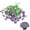 Purple, variant on Clearance Artificial flowers under $1,A Bunch Of Artificial Plants And Flowers For Outdoor Decoration Plastic Spring And Summer Flowers Colorful Daisies And Morning Glories Hanging Flowerpots Su