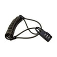 thumbnail image 1 of Almencla Combination Lock with Cable 3 Digit Steel Cable Outdoor Universal Wire Code Lock Black, 1 of 8