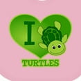 thumbnail image 4 of Inktastic I Love Turtles Boys or Girls Baby Bib, 4 of 4