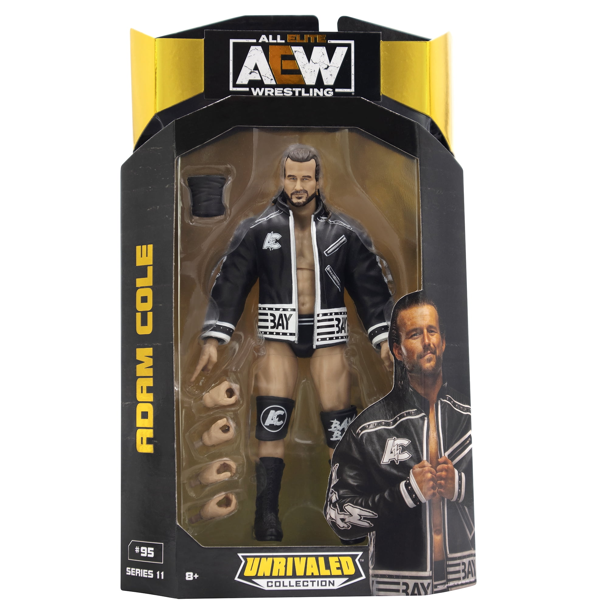 Adam Cole AEW Unrivaled 11 Jazwares AEW Toy Wrestling Action Figure