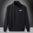 thumbnail image 2 of Sudaderas para hombre, jersey de corte ajustado, ropa para hombre, sin capucha, estampado, cremallera completa, top gráfico, color pastel, baratas, otoño, cálidas, emo, 2 of 5