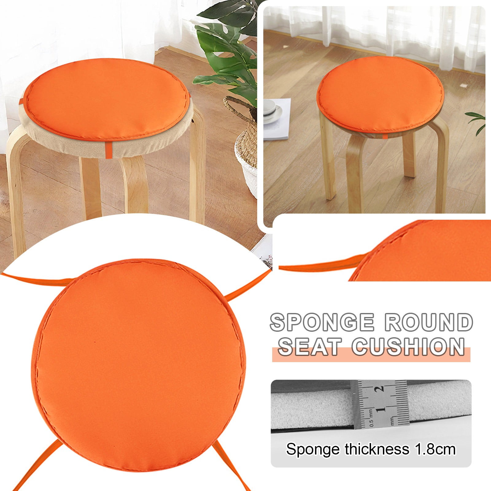PhoneSoap Round Garden Chair Pads Seat Cushion For Outdoor Bistros
