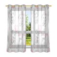 thumbnail image 6 of Yayeee Window Curtains Light Filtering 63"x42" Grommet Panel Pair Home Living Room Decor, Cartoon Elephant, 6 of 7