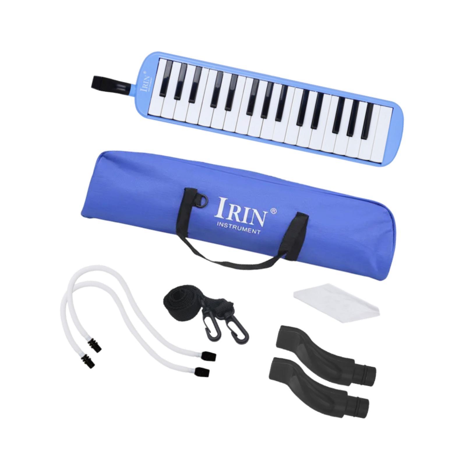 Harmonica Instrument 32 Keys Musical Keyboard Beginner Friendly Design with Carrying Case for Kids and Students