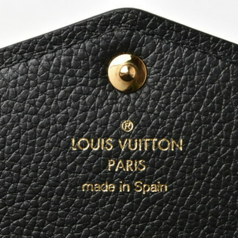 LOUIS VUITTON Sarah Wallet Monogram Empreinte Leather Black M61182