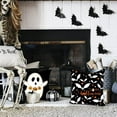 thumbnail image 6 of DFXSZ Halloween Pillow Covers 18x18 inch Set of 4 Halloween Decorations Ghost Pumpkins Bats Decor Holiday Pillow Case Farmhouse Decor for Home Sofa B107, 6 of 6
