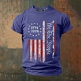 thumbnail image 2 of WAYUTE Men 250th Anniversary USA Shirt National Flag Graphic Crewneck Tee Casual Outdoor Activities Daily Wear 4th of July T-Shirts, 2 of 3