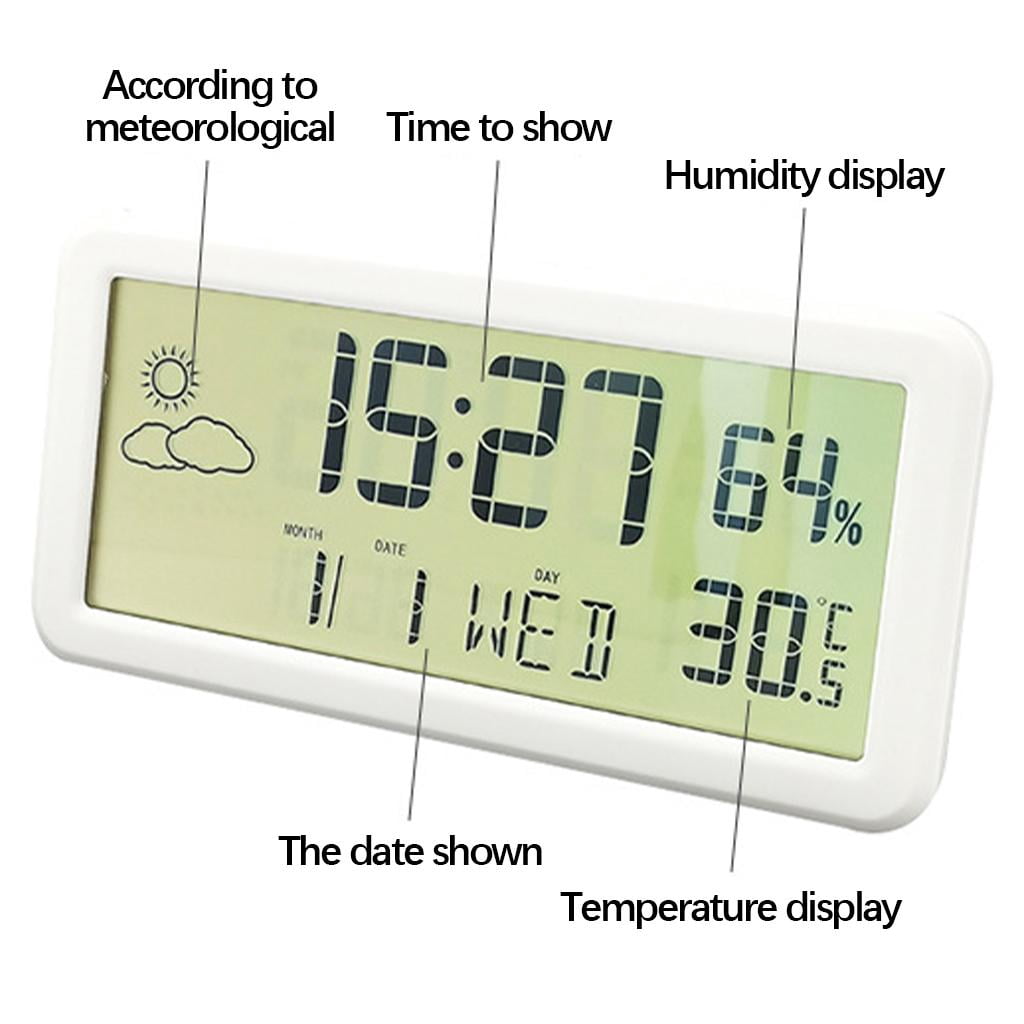 digital clock with day date and time