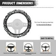 thumbnail image 7 of Yuyamidu Flower Steering Wheel Cover Car Accessories Women Fluffy Automobile Steering Wheel Protector for Car Sedan Flannel Vehicle Interior Decorations, 7 of 7