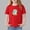 Red, variant on Piuwrlz Short Shirts Sleeve Kids Girls Graphic T-Shirts Crew Neck Pullover Orange Size 7-8 Years