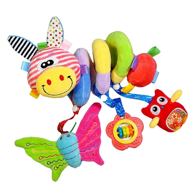 Juguetes Cuna Cochecito Felpa Colgante Campana Musical Regalos Ciervos Boca Amarillos Sunnimix Suave peluche espiral de juguete