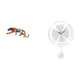 thumbnail image 5 of Estatua Escultura Animal Figura Artesanal Adorno para Decoración Estantería Interior Hogar Reloj Colgante Ligero Silencioso Regalo Acrílico, 5 of 8