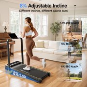YPOO Clearance Walking Pad with Incline, Foldable Treadmill for Home and Office, 300 lb Capacity, Remote and APP Control