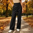 thumbnail image 2 of CQONEPT Women's Wide Leg Pant High Waisted Business Casual Dress Pants High Waisted Pleated Fall Pants with Pocket, 2 of 6
