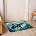 thumbnail image 6 of Whale Machine Washable Non-Slip Polyester Floor Mat Door Mat Kitchen Mat, 6 of 6