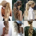 thumbnail image 7 of SEGO Long Wave Ponytail Extension With Braids Wavy Synthetic Wrap Around Ponytail Hairpiece for Women, 7 of 7