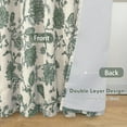 thumbnail image 2 of DriftAway Linen Floral Paisley Loden Green Blackout Curtains for Living Room Bedroom 96 Inch Length 2 Panels Lined Back Tab Rod Pocket Window Drapes Thermal Farmhouse Country Jacobean Curtains, 2 of 8