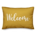 thumbnail image 2 of Creative Products Welcome in Mustard 14 x 20 Spun Poly Pillow, 2 of 3