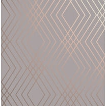 Fine Decor Shard Grey Trellis Unpasted Paper Wallpaper, 20.5-in by 33-ft, 56.4 sq. ft.