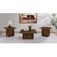 thumbnail image 2 of Coaster Devar 3-piece Square Engineered Wood Coffee Table Set in Dark Pine, 2 of 15