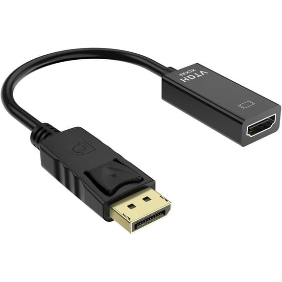 DisplayPort to HDMI Adapter, Thunderbolt 2 to HDMI Adapter Compatible for MacBook Air/Pro, Microsoft Surface Pro/Dock, Monitor, Projector
