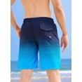 thumbnail image 5 of APTRO Mens Swim Trunks 9 inch Bathing Suit With Zipper Pockets Quick Dry Mesh Liner Swim Shorts Board Shorts Swimsuit Beach Shorts Grid Dark Blue 2XL, 5 of 7