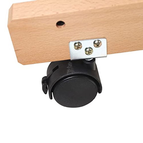 56 to 91" Mobile H-Frame Easel, Holds 2 Canvas, Easel Wooden H-Frame, for Artist Sketch Oil Painting Adjustable Height