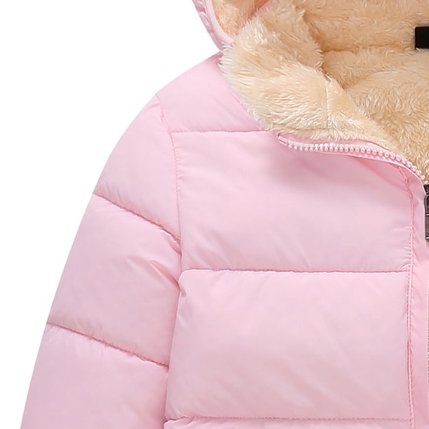 Veste D'Hiver Bébé Fille Garçon - Manteau Capuche Coton Épais Chaud 1-6 Ans, Rembourré