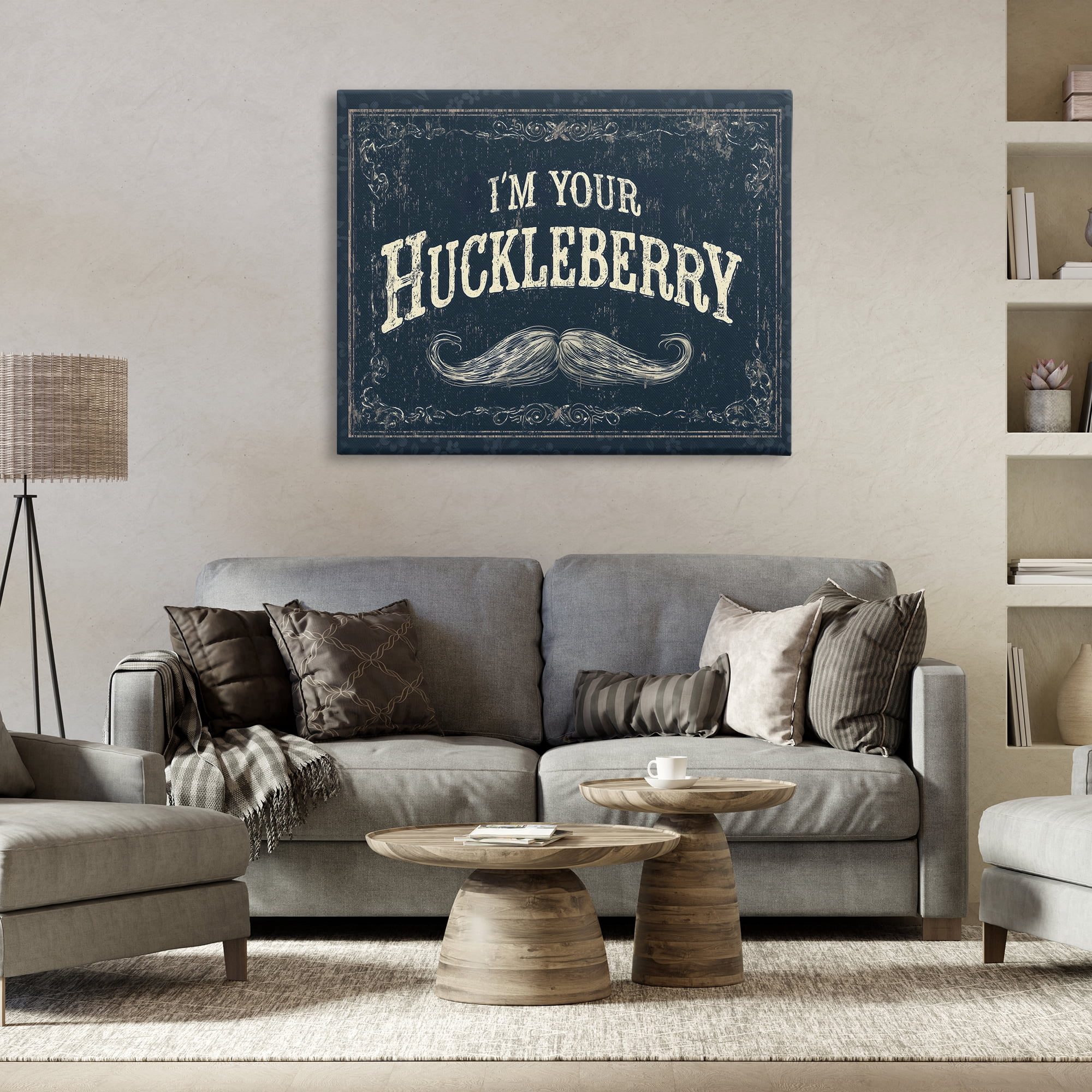 Stupell Industries I'm Your Huckleberry Canvas Wall Art, design by Arlington Prints