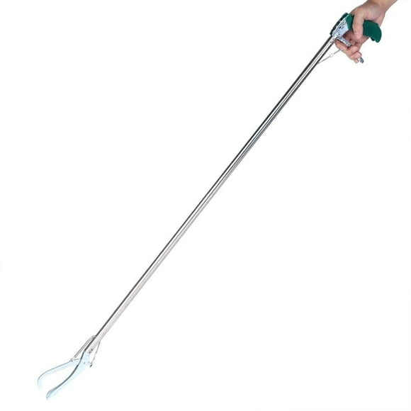 Multiple Sizes Snake Tongs, Stainless Steel Duty Standard Reptile Snake Tongs Comfortable Grip Handle Snake Catcher Wide Jaw Handling Tool(27.6 Inch with Lock)