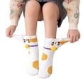 thumbnail image 3 of Kids Boys Girls Fuzzy Socks Cute Cartoon Cat Winter Warm Fleece Lining Slipper Socks Christmas Socks, 3 of 6
