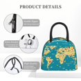 thumbnail image 4 of Disketp World Map With Landmarks Bolsa Térmica para Almuerzo, Lonchera con Abertura Amplia y Gran Capacidad, Organizador Reutilizable para Mujeres, Hombres y Adultos, 4 of 6