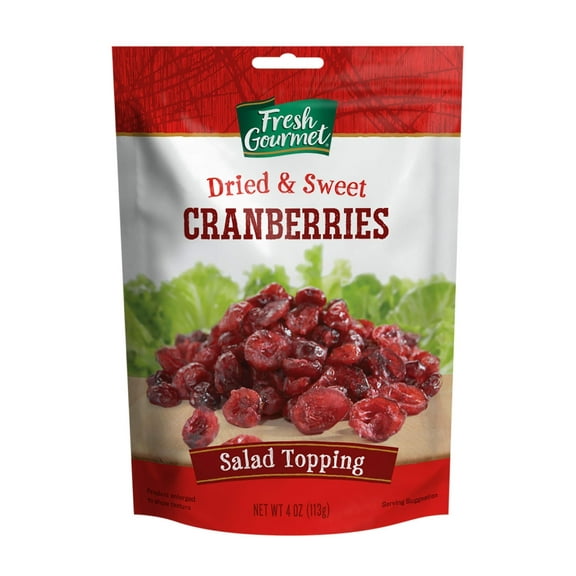 Fresh Gourmet Dried & Sweet Cranberries (Pack of 10)