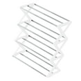 thumbnail image 1 of Zapatero organizador de 4 niveles con forma de 42 x 18,5 x 49,5 cm, fácil de encontrar y con visibilidad, elegante y multifuncional, con ventilación. Blanco, 1 of 8