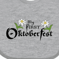 thumbnail image 4 of Inktastic My First Oktoberfest with Edelweiss Flowers Boys or Girls Baby Bib, 4 of 4
