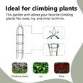 thumbnail image 5 of vidaXL Garden Arch Dark green Iron Standard Decorative Design 2 pcs, 5 of 9