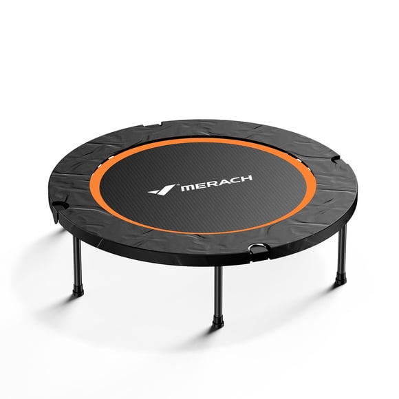 MERACH Mini Trampoline, 40 inch Foldable Trampoline for Kids & Adult, Exercise Rebounder, Round Small Trampoline Gift, 330lbs Capacity
